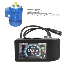 DAUERHAFT 500c Electric Bike Display, Easy , Dustproof ABS Bike Display, IP64 Waterproof for Replacement for Bafang BBS01, BBS02, BBSHD