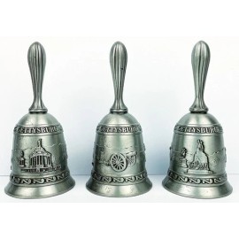 4" Gettysburg Multi Scene Pewter Bell New