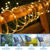 SIOOUI Solar LED Lichterkette Außen, IP65 Wasserdicht Lichtschlauch mit 8