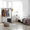 Simple Houseware Industrial Style 50.4" W Clothing Rack with Wheels