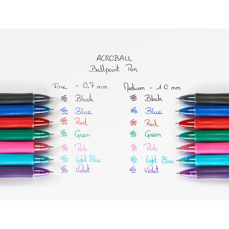 Pilot Acroball Retractable Ballpoint - Black (Pack of 4) FLW538943