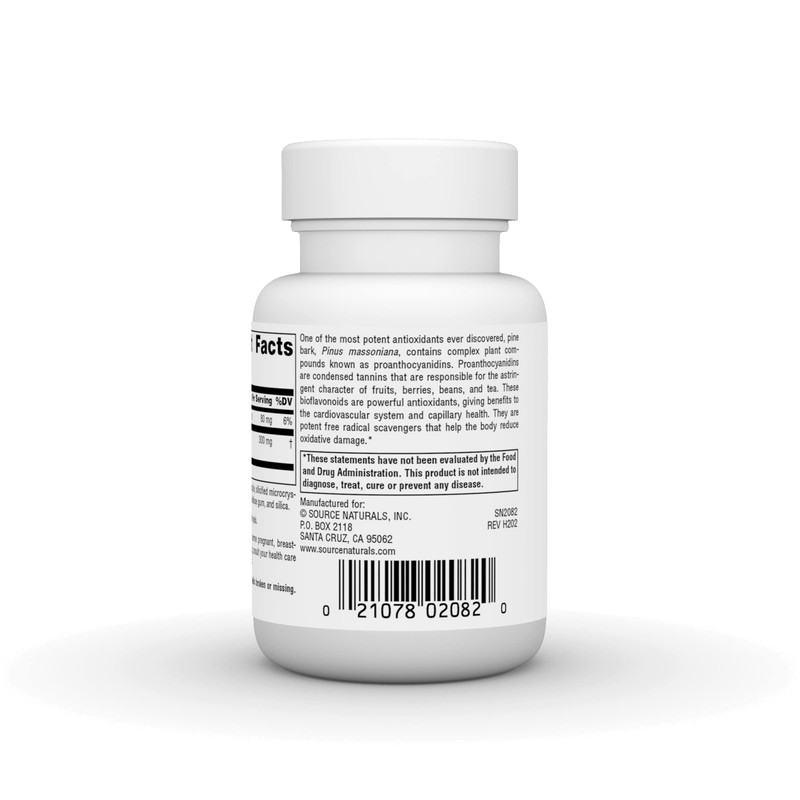 Source Naturals Pine Bark Extract - Multi-System Antioxidant* - 150mg