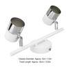 Track Light Kit 2 Heads 13.6in Length 2 Light Track