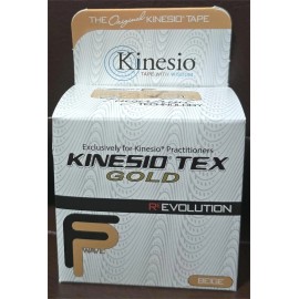 KINESIO TEX GOLD ELASTIC THERAPEUTIC TAPE 1 IN X 16.4 FT (2 ROLLS PER BOX)