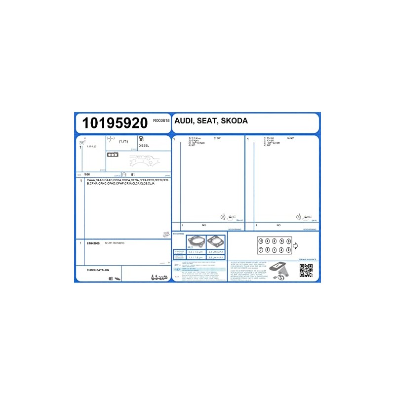 Gasket, cylinder head