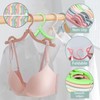 16 x Foldable Hangers with Non-Slip Surface in Four Colours,