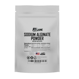 Sodium Alginate Powder, Food Grade Bulk Powder for Thickening, Non-GMO and Vegan, 4 oz Bag