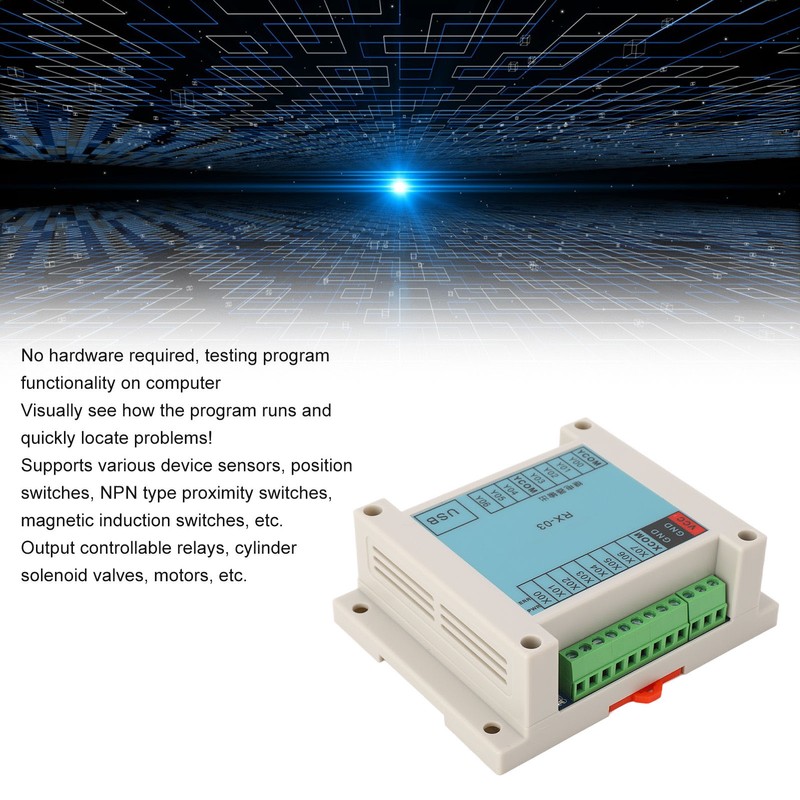 Programmable Logic Controller 8 Input 7 Output Computer Phone Programming