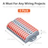 XALXMAW 6Pcs Lever Wire Connectors, 12 Position Terminal Strip Conductor