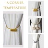 4 Pack Magnetic Curtain Tiebacks, Decorative Curtain Holdbacks for Window