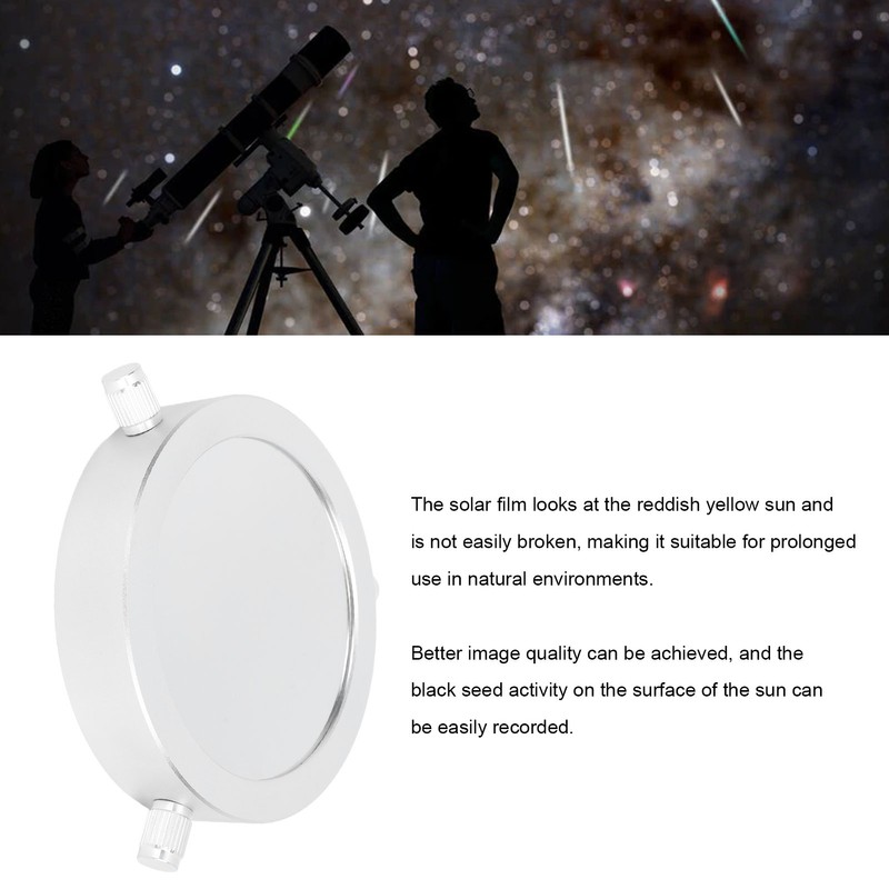 Solar Film Filter 64‑90mm Eye Protection Red Yellow Sun Solar