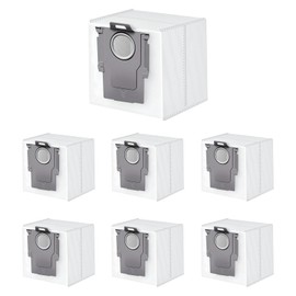 6 Pack 3.5L Vacuum Dust Bags for Roborock S8+, S8 MaxV Ultra, Q7 Max/Max +, Q5 Max+, Q8 Max+, S7, Q5, Q5+, Q7, S7 MaxV Ultra/Pro Ultra – 4-Layer Filtration, Eco-Friendly, Leak-Proof, Easy Install