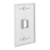 Cmple - 1 Port Keystone Wall Plate Single-Gang Wall Plate