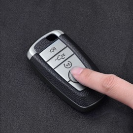 ELOHEI for Ford Key Fob Cover Case, Soft TPU Key Fob Case Protector Holder for 2017 2018 2019 Ford Fusion F150 F250 F350 F450 F550 Edge Explorer Escape Mustang Remote Keyless Entry