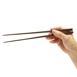 Food Culture Chopsticks Culture, Delicious Chopsticks, Fine Point, High-grade, Modern Bamboo Chopsticks, Made in Japan, Lightweight, Easy to Use, Easy to Hold, Fits in Your Hand (Brown, 9.1 inches (23