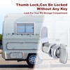 Naissian RV Thumb Cam Lock,Keyless Thumb Twist Operated, for Boat,