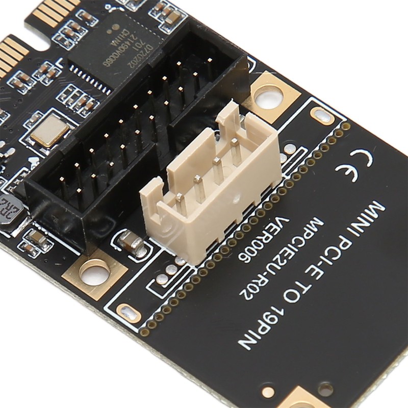 Mini PCIE to USB3.2 GEN1 Front 19Pin Expansion Card 5Gbps