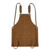 Moslyn Luxury Waxed Canvas Shop Apron Heavy Duty Work Apron