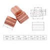 HIGOOD 100 Piece Plain Copper Duplex Oval Crimping Sleeve Set