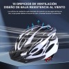Casco De Bicicleta Unisex+redes Para Moto,casco De Ciclismo Blanco G