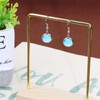 Shapenty Stainless Steel Earring Wire Fish Hook Blank Cabochon Bezel