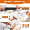 18.5 inches Marble Rolling Pin,Large Non-Stick Dough Roller,for making pizza,