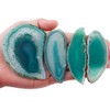 mookaitedecor Polished Agate Light Table Slices,Geode Agate Slab Cards Pack