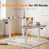 Cubiker 48 x 24 Inch Standing Desk, Stand up Height