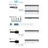 Koken 3/8 (9.5 mm) SQ. CV Bit Socket, Total Length: