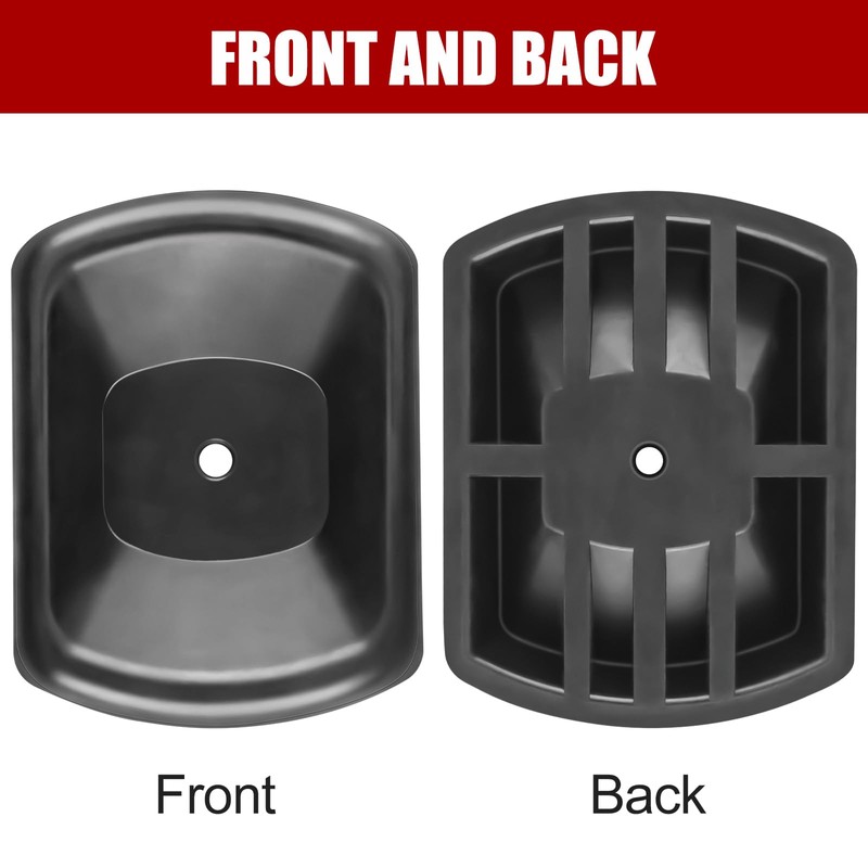 Jack Wheel Chock Stabilizer, Heavy Duty Rubber Trailer Wheel Chock