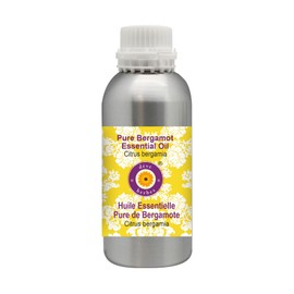 Deve Herbes Pure Bergamot Essential Oil (Citrus bergamia) Steam Distilled 630ml (21 oz)
