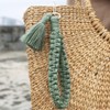 CHUQING Keychain Boho Macrame Key Chain Wristlet Lanyard for Car