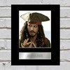Johnny Depp Signed Mounted Photo Display Captain Jack Sparrow