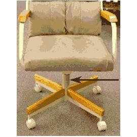 1-3/4" top OD x 1-5/8 ID Heavy Duty Replacement Plastic Insert Seat Post Bushing #503B for Kitchen, Dinette Chair Swivels