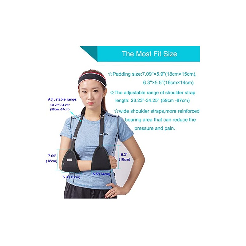 Triangle Dislocated Arm Sling Shoulder Immobilizer Rotator Cuff Wrist Elbow
