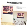 COHEALI 1Set Creative Seaside Landscape Tapestry Beach Coconut Tree Wall
