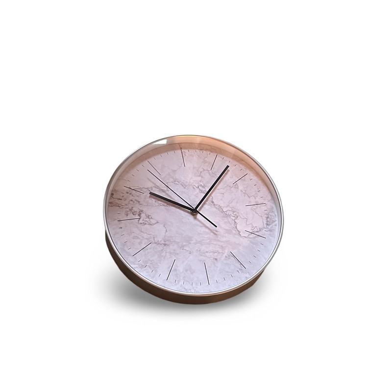 Bargain Lovers Marble Effect Wall Clock - Modern Clock -