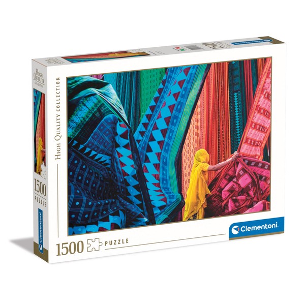 Clementoni Collection-Fluttering tissues-1500 Pieces-Puzzle, Horizontal, Fun for Adults, Made in