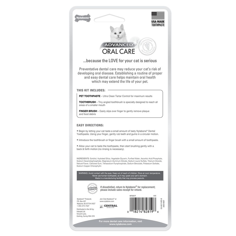 Nylybone Kit Dental Advanced Oral Care Gatos