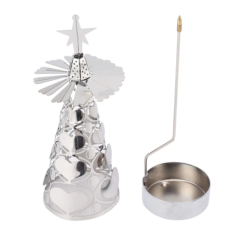 Spinning Candle Holder Rotating Candlestick Set for Romantic Wedding Christmas