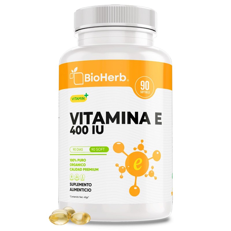 BioHerb® | Vitamina E 400 IU | Antioxidante, Apoyo al