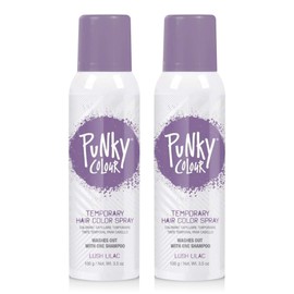 Punky Pastel Temporary Hair Color Spray, Lush Lilac, 3.5 oz, 2-Pack