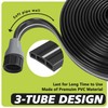 Apgooface Sprinkler Hose with Holes 75 Ft (25 ft 3pack),