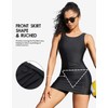 beautyin Boyleg Athletic Swim Suits for Women One Piece Side