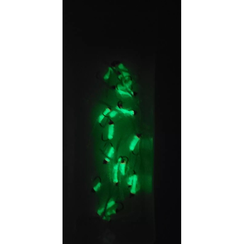 fly-- flies FLY-FLIES-ICE JIGS (* PINK BEAD HEAD GLOW WORWS