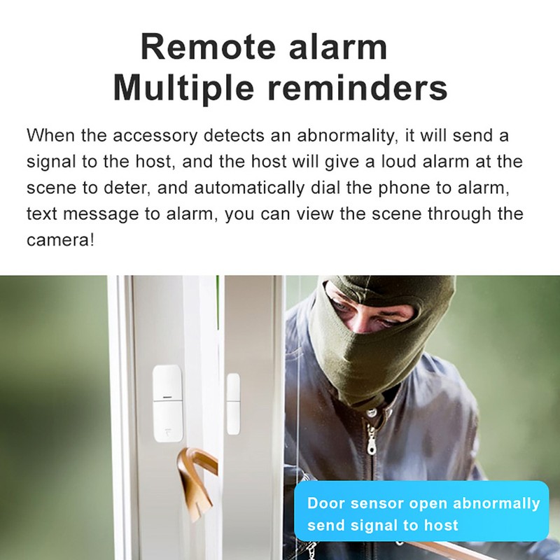 Security Alarm System Kit Auto Dial GSM+WiFi Home Security Wireless