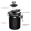 1500ML Airtight Coffee Canister with Date Tracker and Transparent Window,