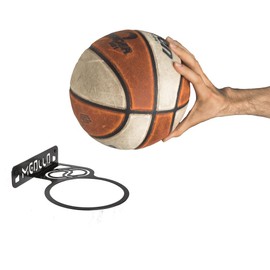 Ball Holder Wall Mount - Basketball (100 Steel) (Black)
