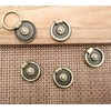 Headsitg 6 Pcs Antique Drawer Pull Ring Cabinet Ring Handle