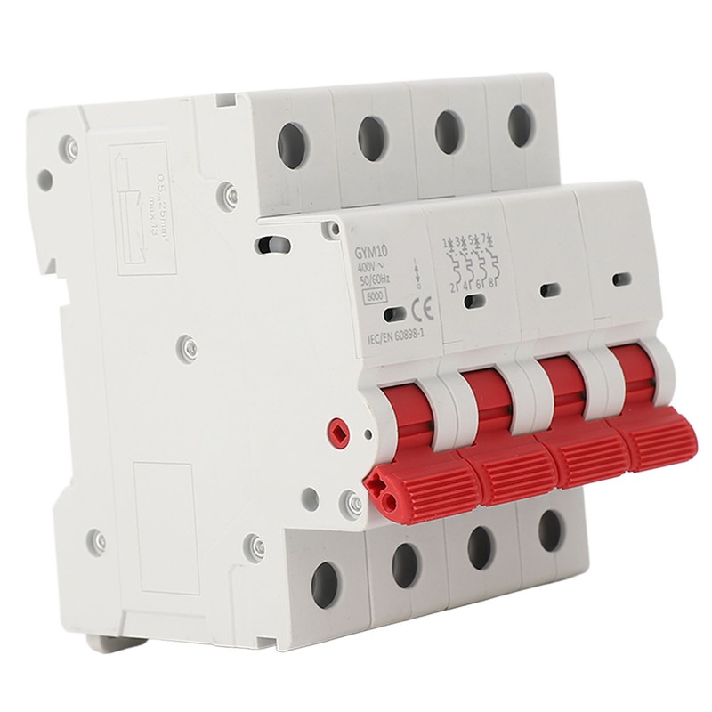 Miniature Circuit Breaker 4P 400V Overload Protection Isolator Switch for